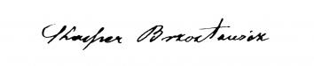Signature of Kasper Brzostowicz (1887-88)